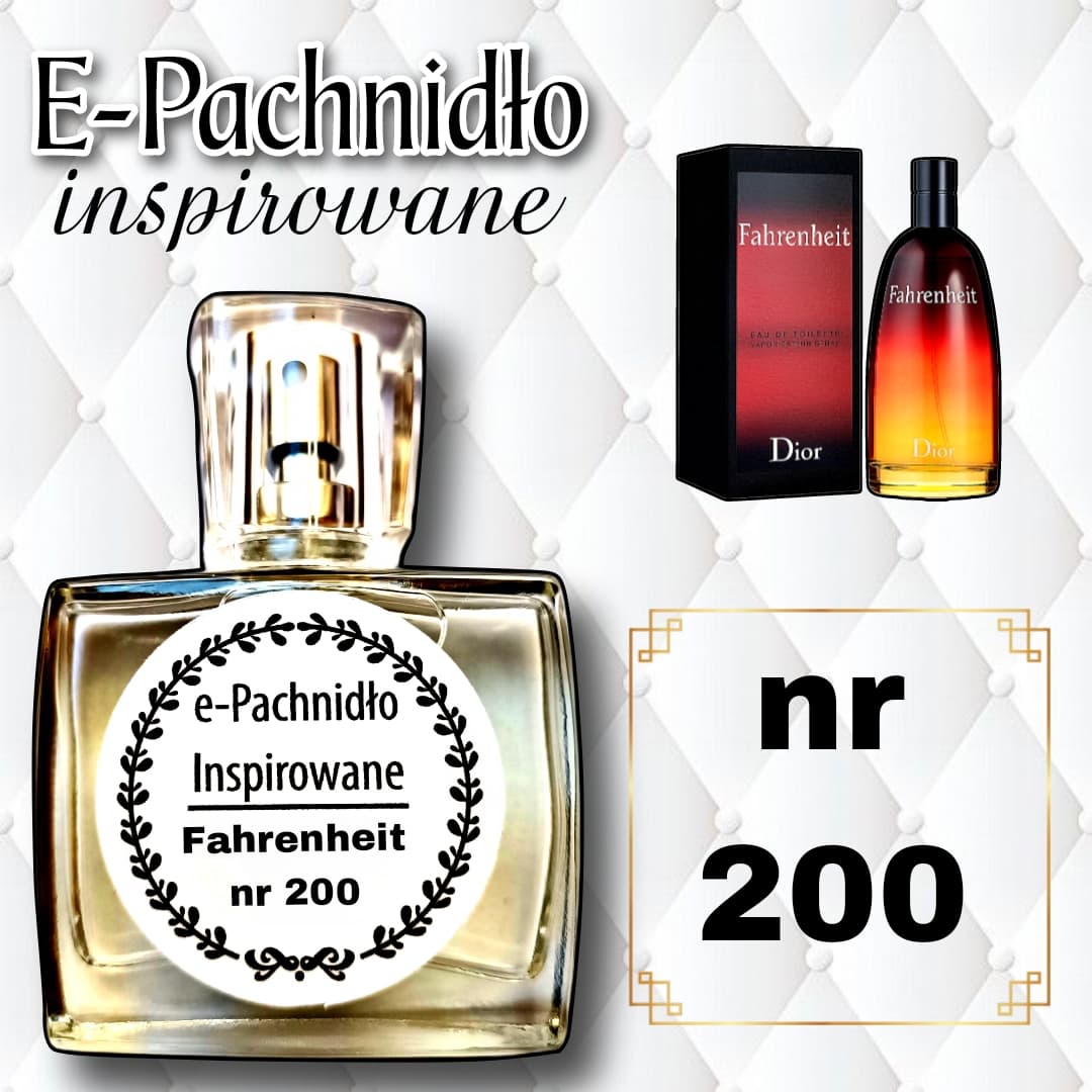 Fahrenheit Nr 200 Perfumy Męskie Lane Inspirowane