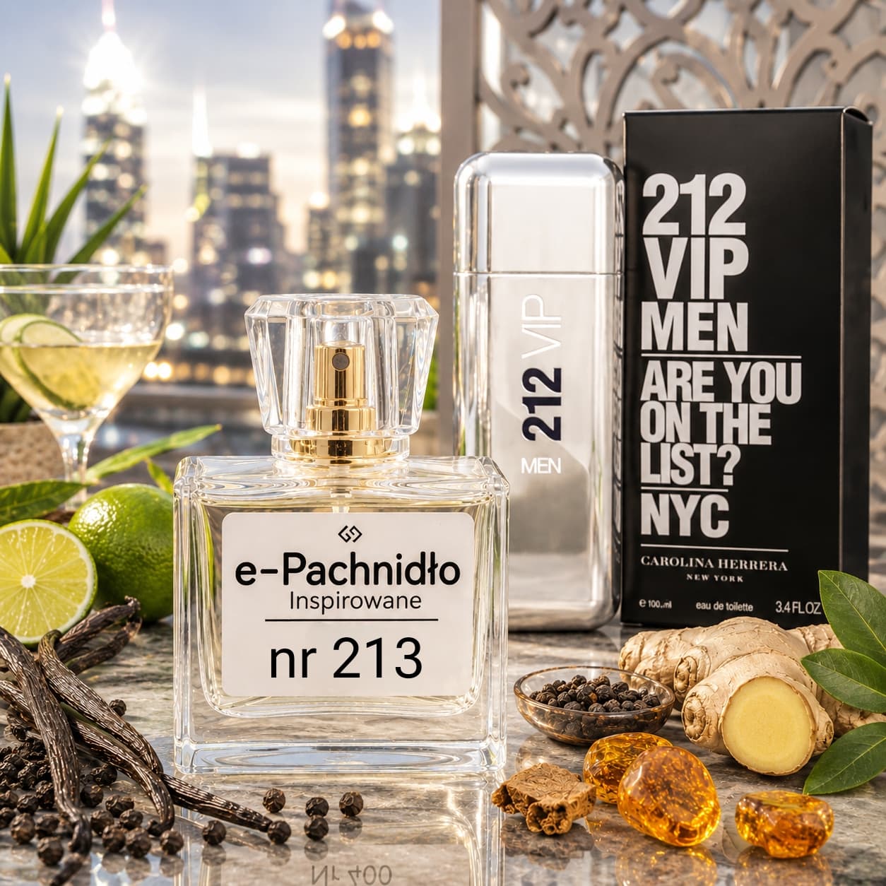 212 VIP Men Nr 213 Perfumy Męskie Inspirowane